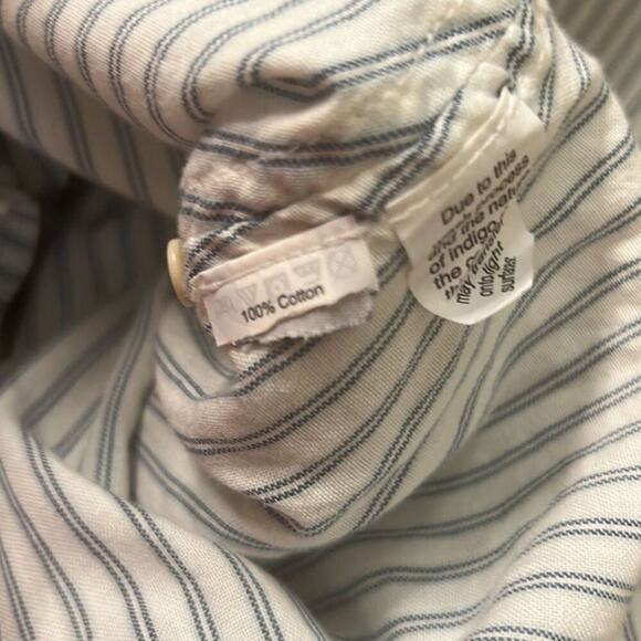 MADEWELL CENTRAL SHIRT‎ IN DALTON STRIPE BLOUSE SIZE M - Picture 4 of 4